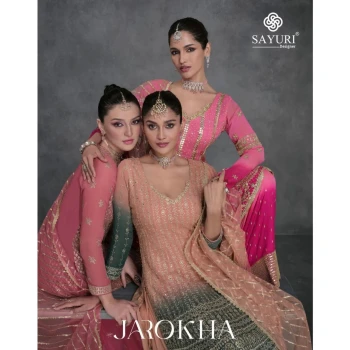 Sayuri Designer Presents Jharokha Series - Heavy Gorgette Sharara Suit